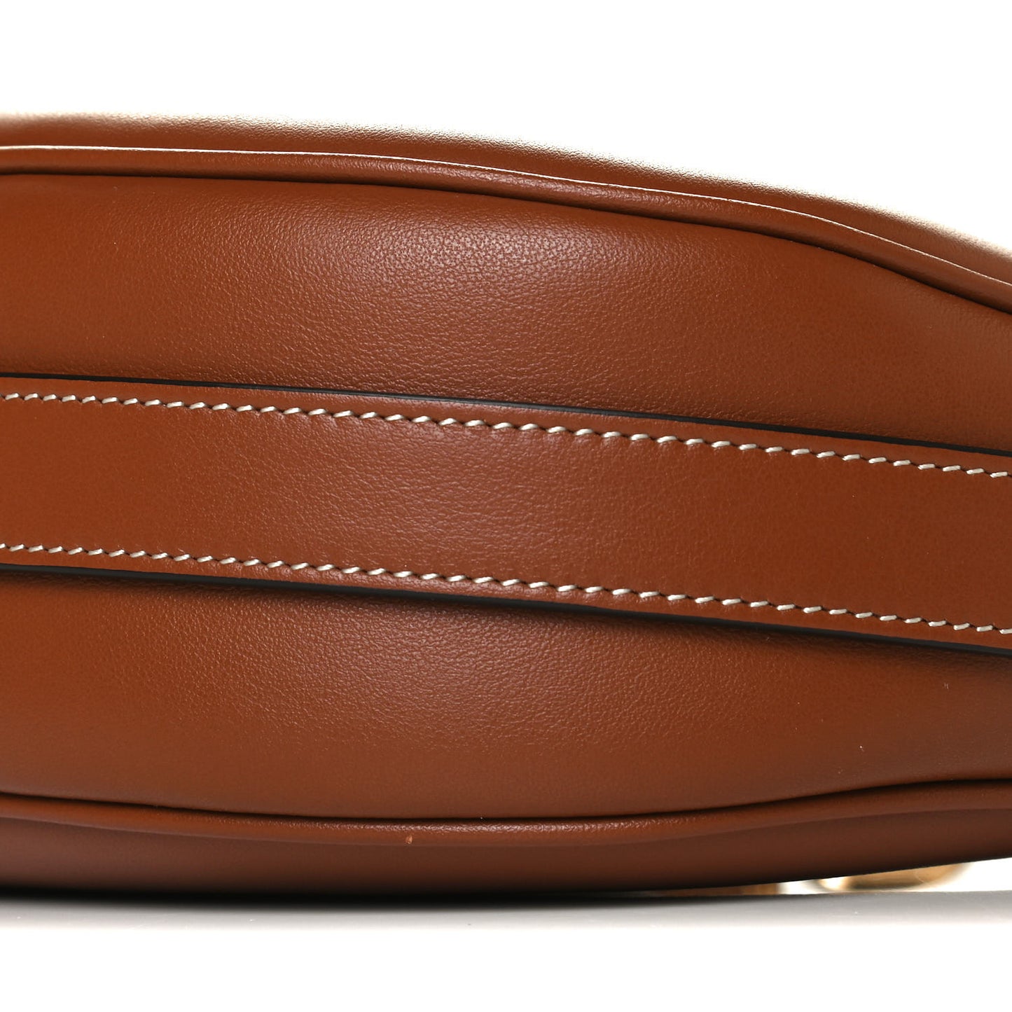 Smooth Calfskin Ava Shoulder Bag Tan