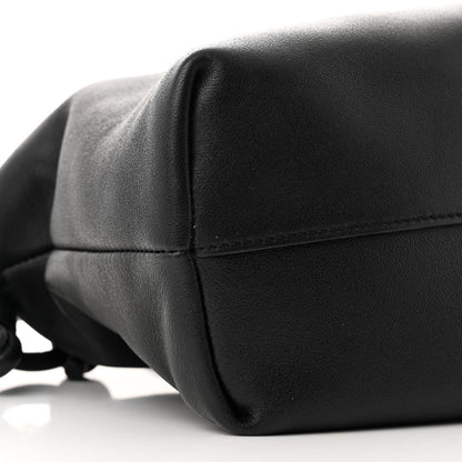 Loewe Mellow Nappa Medium Donut Chain Flamenco Knot Clutch Black 9 of 10