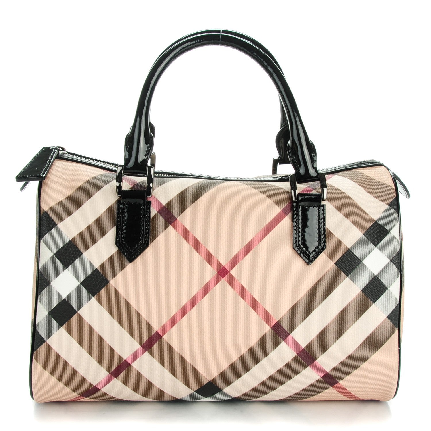 Burberry Supernova Check Small Chester Bowling Bag Black 1 of 8