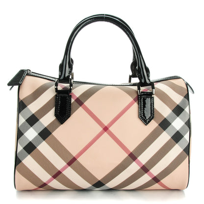 Burberry Supernova Check Small Chester Bowling Bag Black 1 of 8