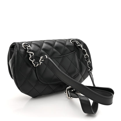 Chanel Calfskin Quilted CC Uniform Flap Belt Bag Black 3 of 10