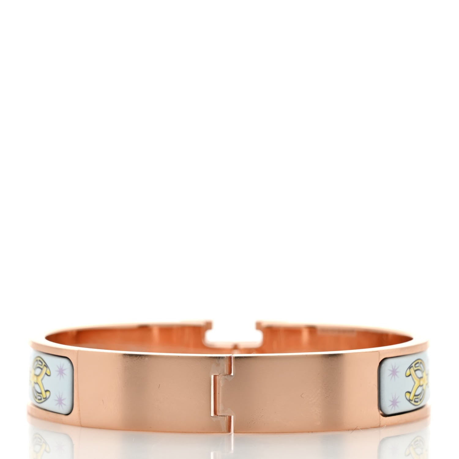 Hermes Enamel Printed Chorus Stellarum Narrow Clic Clac H Bracelet GM Hypno 3 of 5