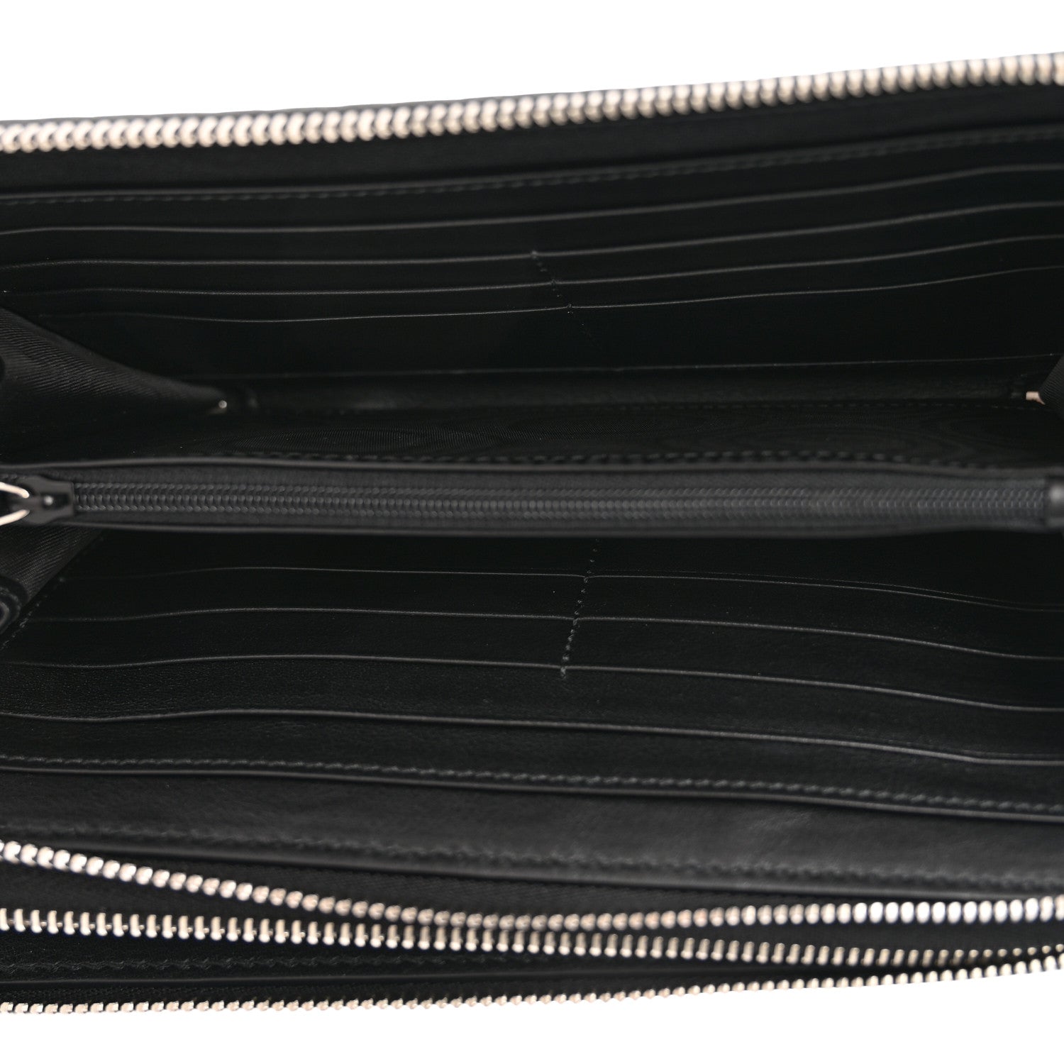 Gucci Microguccissima Zip Around Top Handle Travel Wallet Black 5 of 7