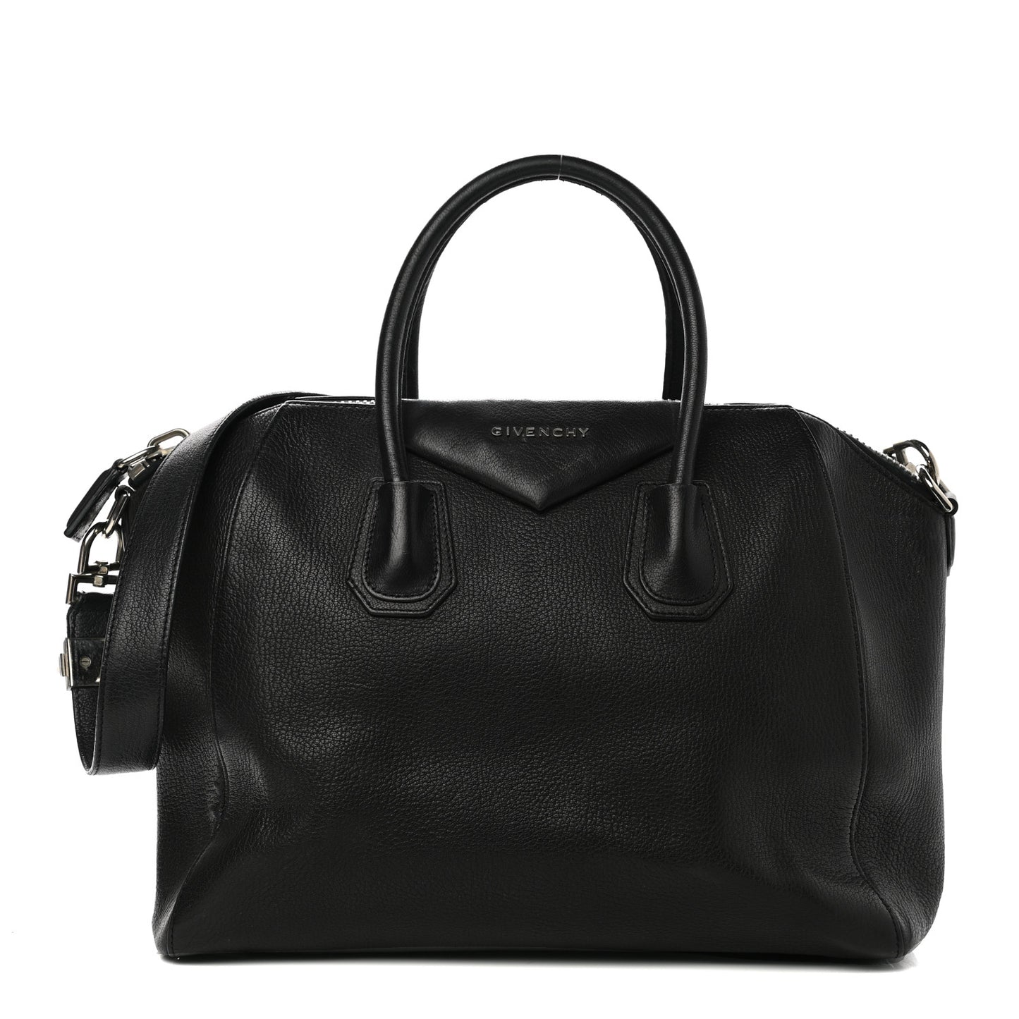 Sugar Goatskin Medium Antigona Black