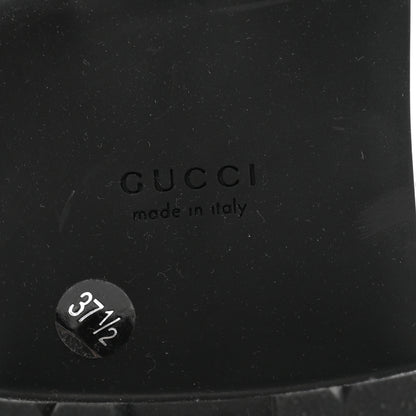 Gucci Cordovan Lux Nappa GG Matelasse Lace Up 60mm Combat Boots 37.5 Black 8 of 15