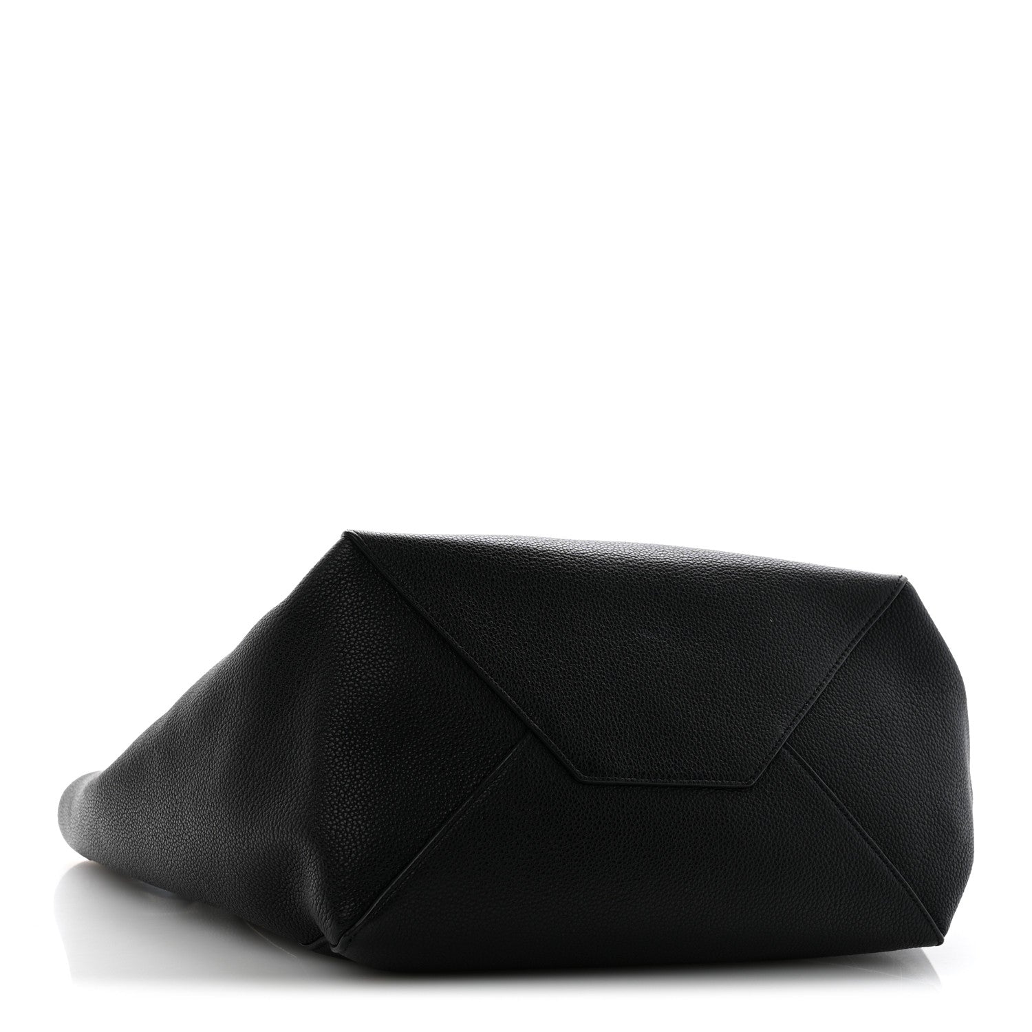 Celine Soft Grained Calfskin Small Belt Cabas Phantom Black 4 of 10