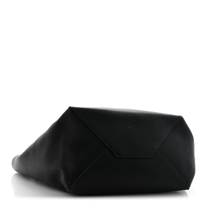 Celine Soft Grained Calfskin Small Belt Cabas Phantom Black 4 of 10