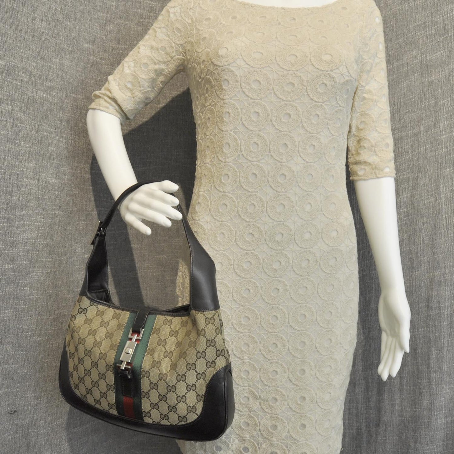 Monogram Web Jackie O Hobo