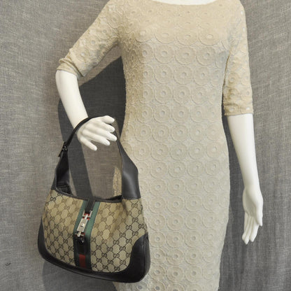 Gucci Monogram Web Jackie O Hobo 2 of 9