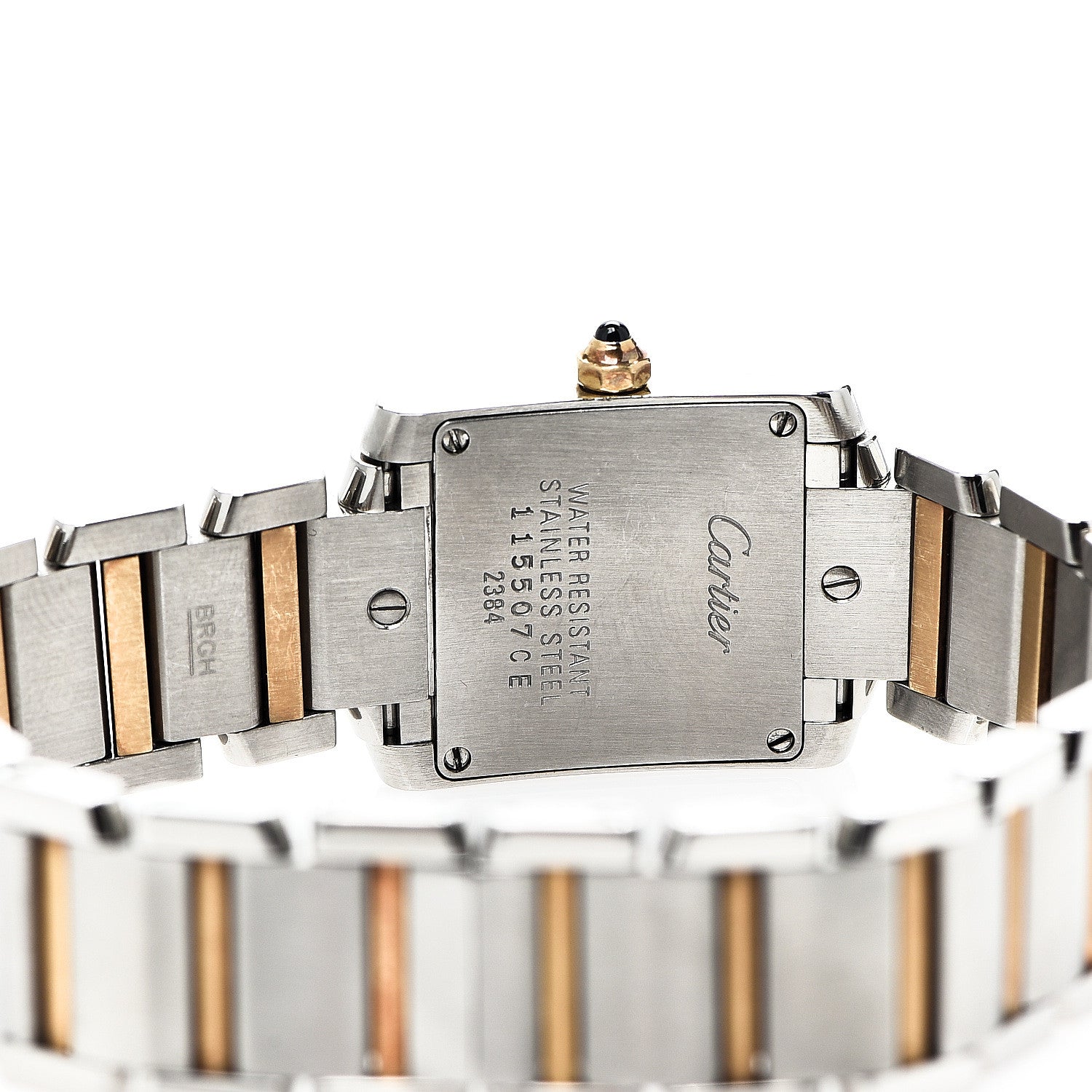 Cartier Stainless Steel 18K Yellow Gold 20mm Tank Francaise Quartz Watch 4 of 6