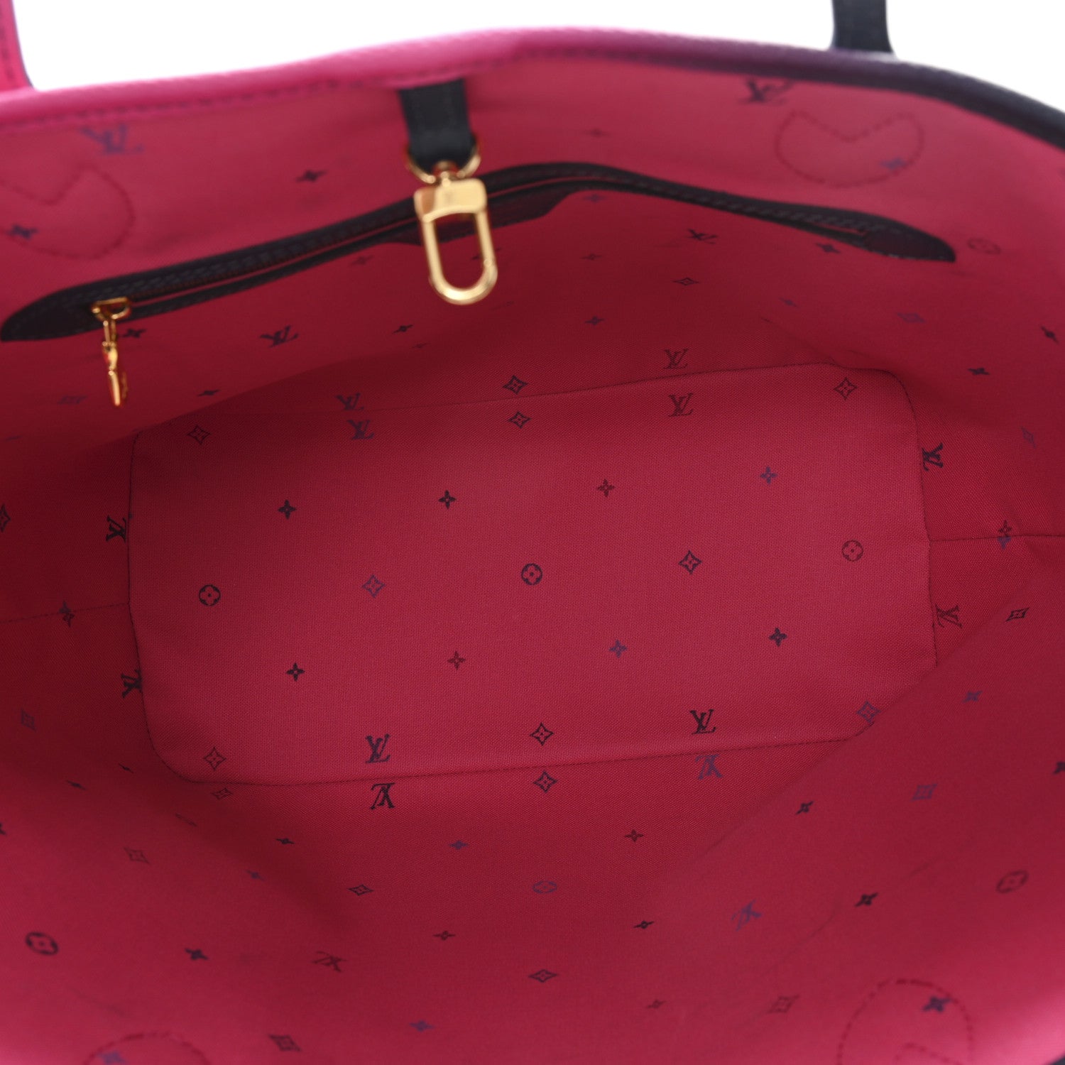 Louis Vuitton Monogram Giant Spring In The City Neverfull MM Midnight Fuchsia 5 of 10