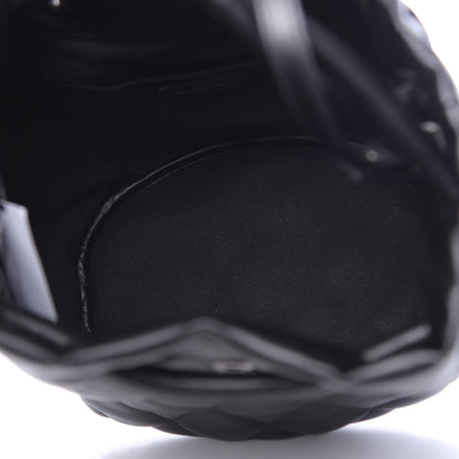 Balenciaga Nappa Calfskin Quilted Touch B Bucket Bag Black 5 of 9