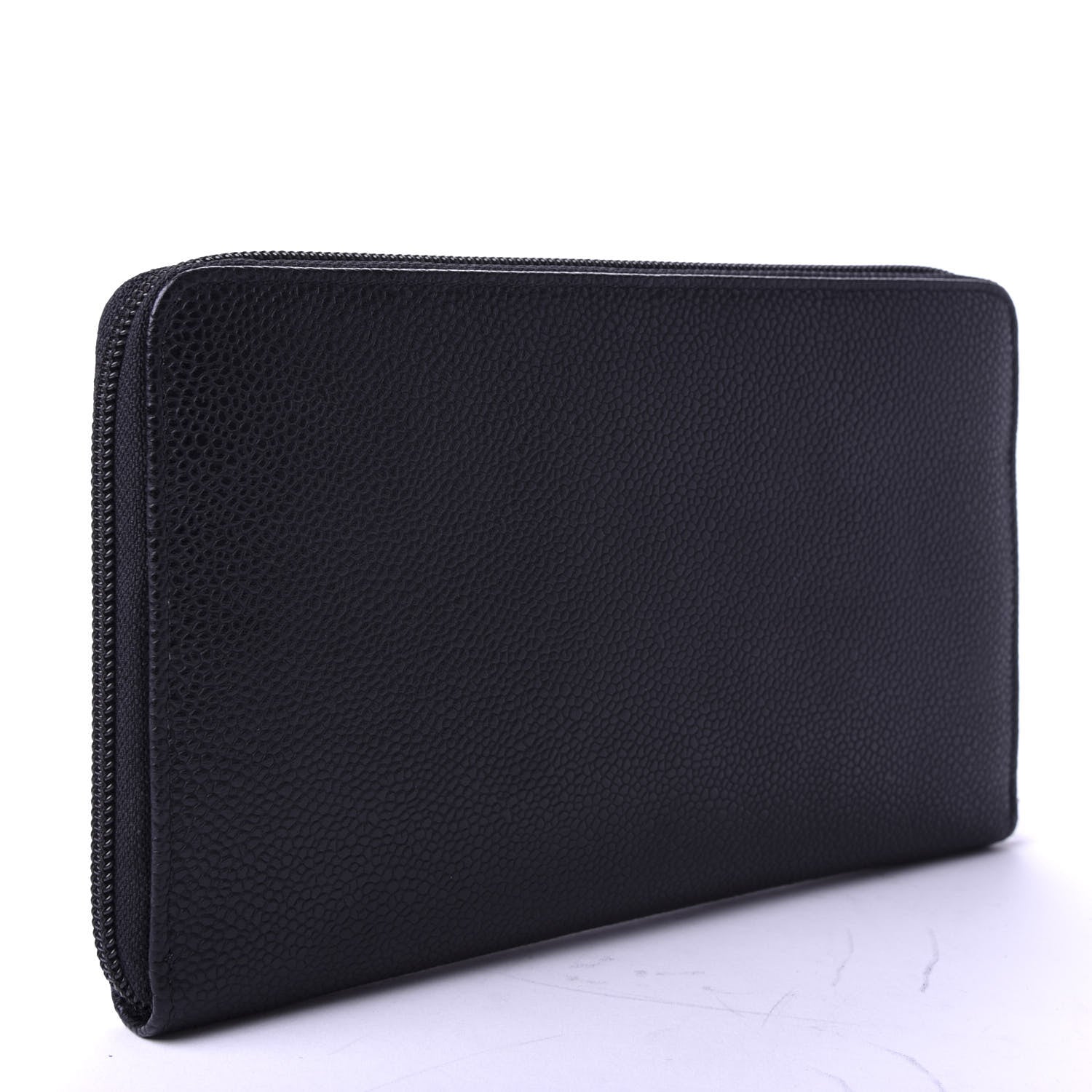 Chanel Caviar Large Timeless CC Zip Around Organizer Wallet Black 3 of 8