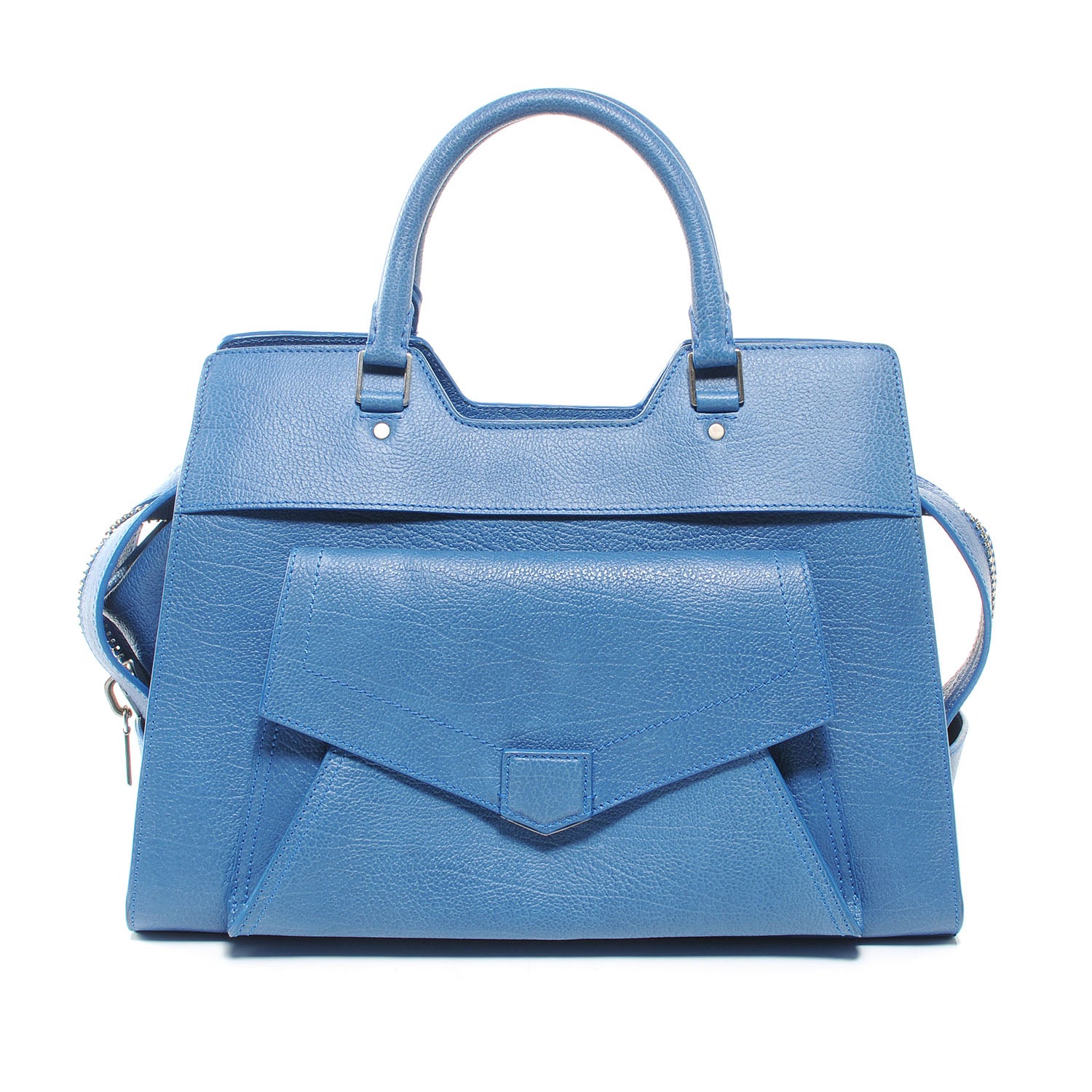 Proenza Schouler Leather PS13 Small Satchel Blue 1 of 9