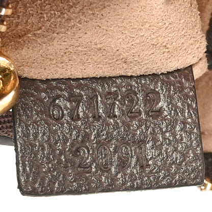 Gucci GG Supreme Monogram Web Ophidia Key Case Beige New Acero 7 of 8