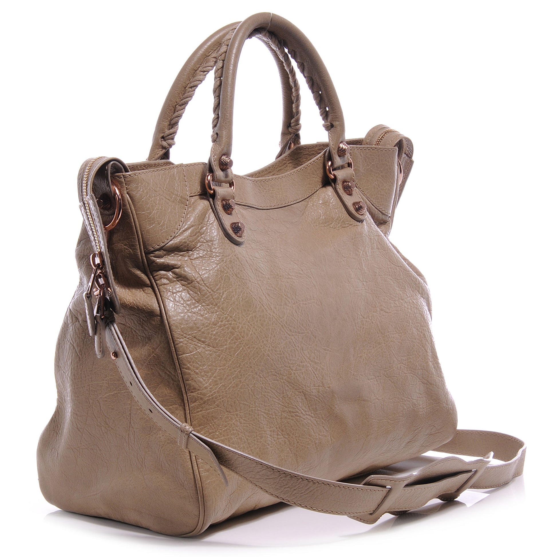 Balenciaga Agneau Giant 12 Rose Gold Hardware Velo Latte Beige 3 of 7