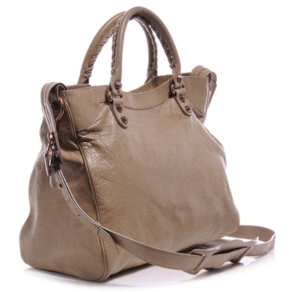 Balenciaga Agneau Giant 12 Rose Gold Hardware Velo Latte Beige 3 of 7