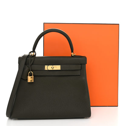 Hermes Togo Kelly Retourne 28 Vert Maquis 13 of 13