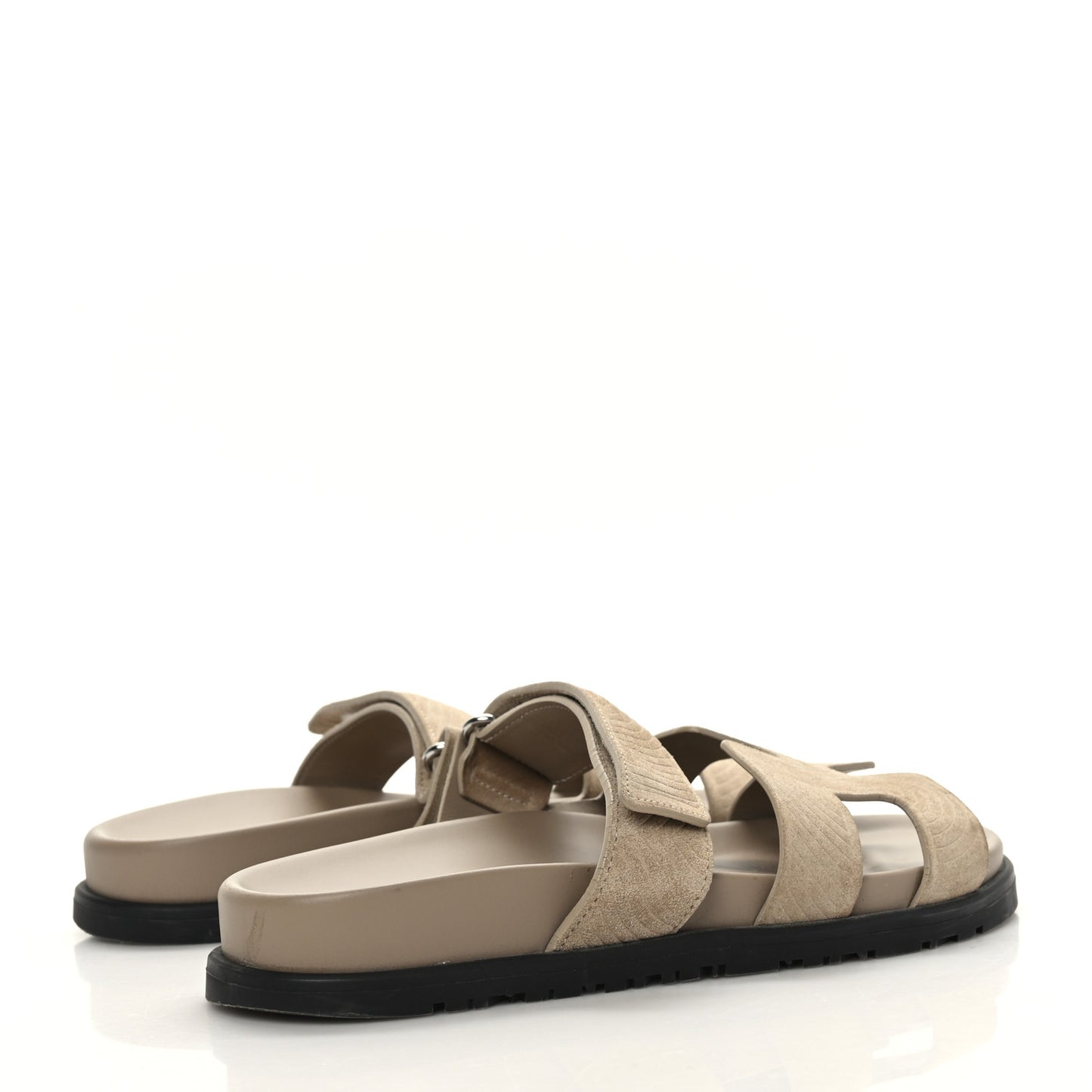 Suede Goatskin Chaine d'Ancre Womens Chypre Sandals 36.5 Beige Sable