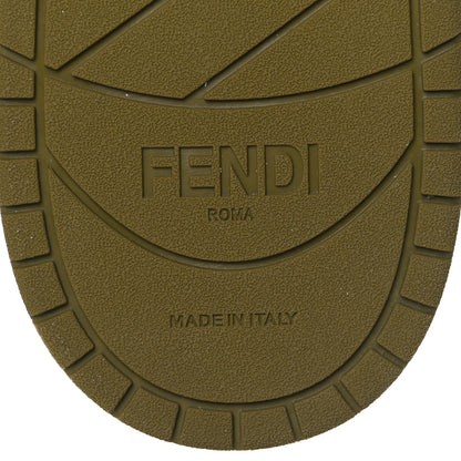 Fendi Vitello Womens Fendi Match Low Top Sneakers 38 Green 8 of 9