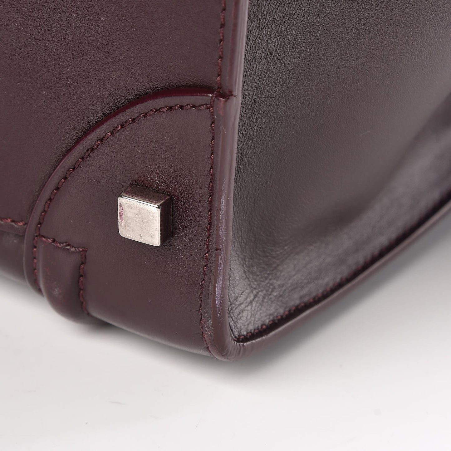 Smooth Calfskin Mini Luggage Burgundy