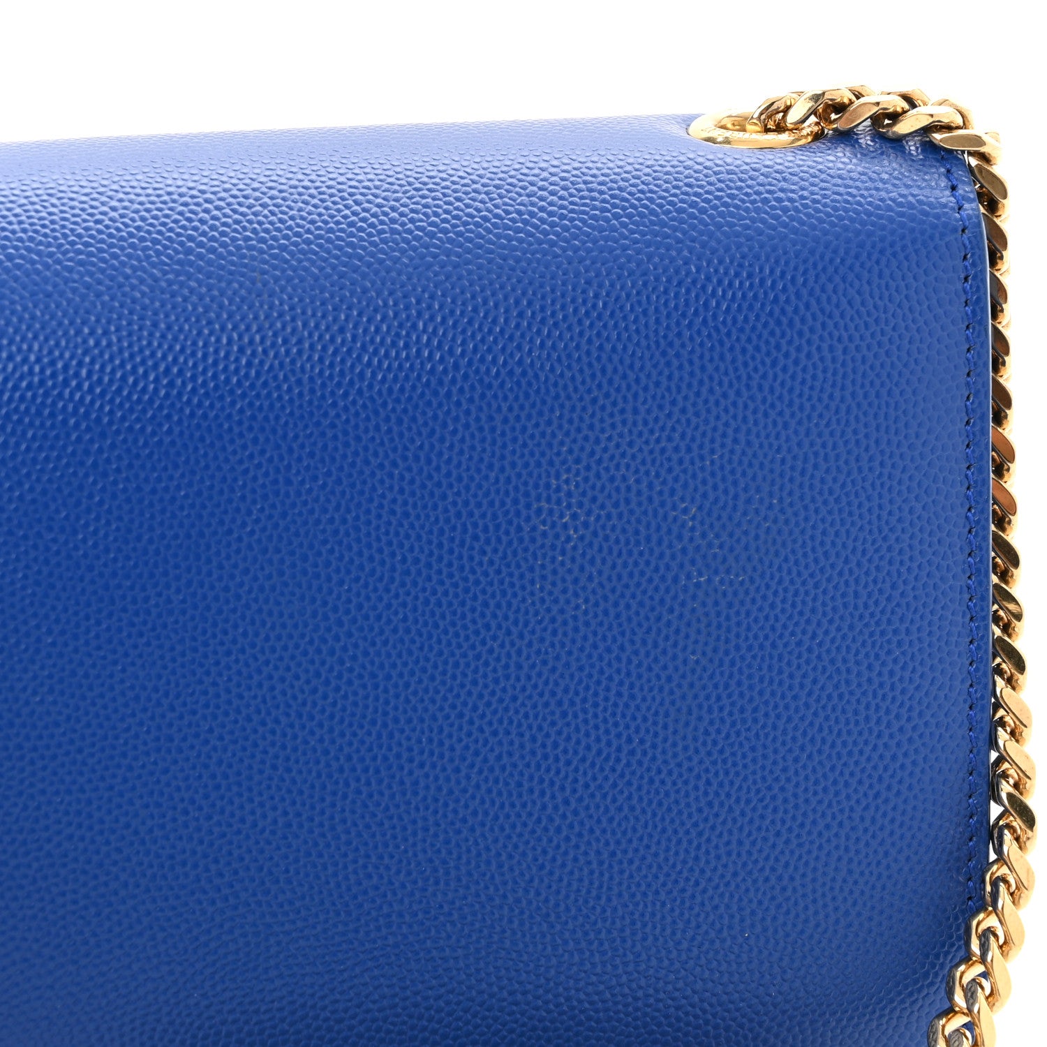 Saint Laurent Grain De Poudre Small Classic Monogram Kate Satchel Royal Blue 12 of 12