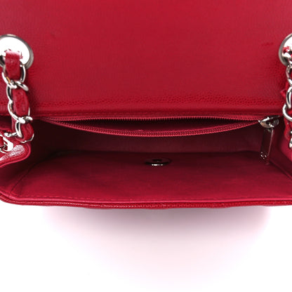 Chanel Caviar Quilted Mini Square Flap Red 5 of 11