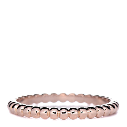 Van Cleef & Arpels 18K Rose Gold Small Perlee Ring 48 4.5 1 of 6