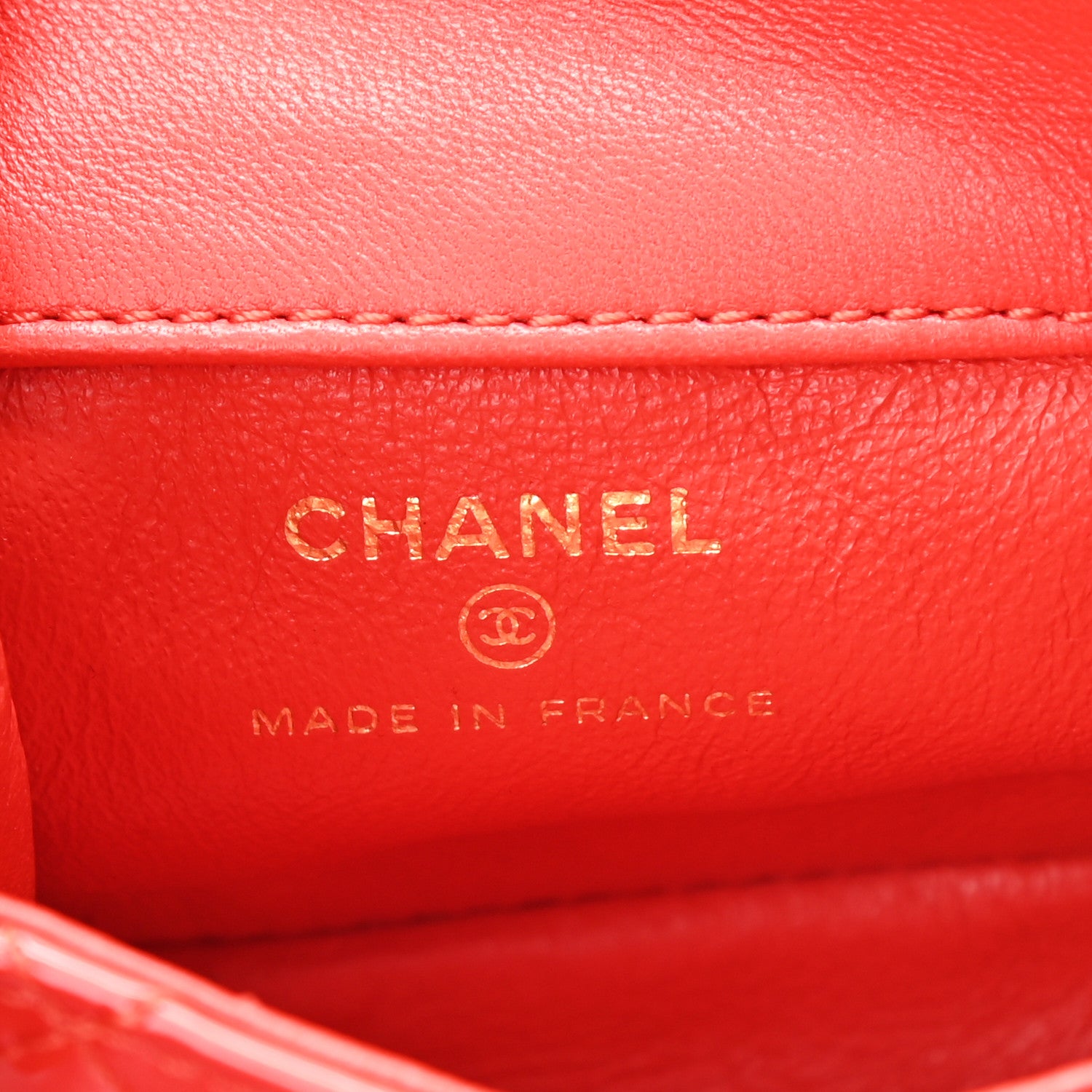 Chanel Patent Quilted 2.55 Ankle Wrist Bag Red 6 of 8