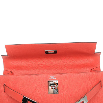 Hermes Epsom Kelly Sellier 32 Rose Jaipur 26 of 33