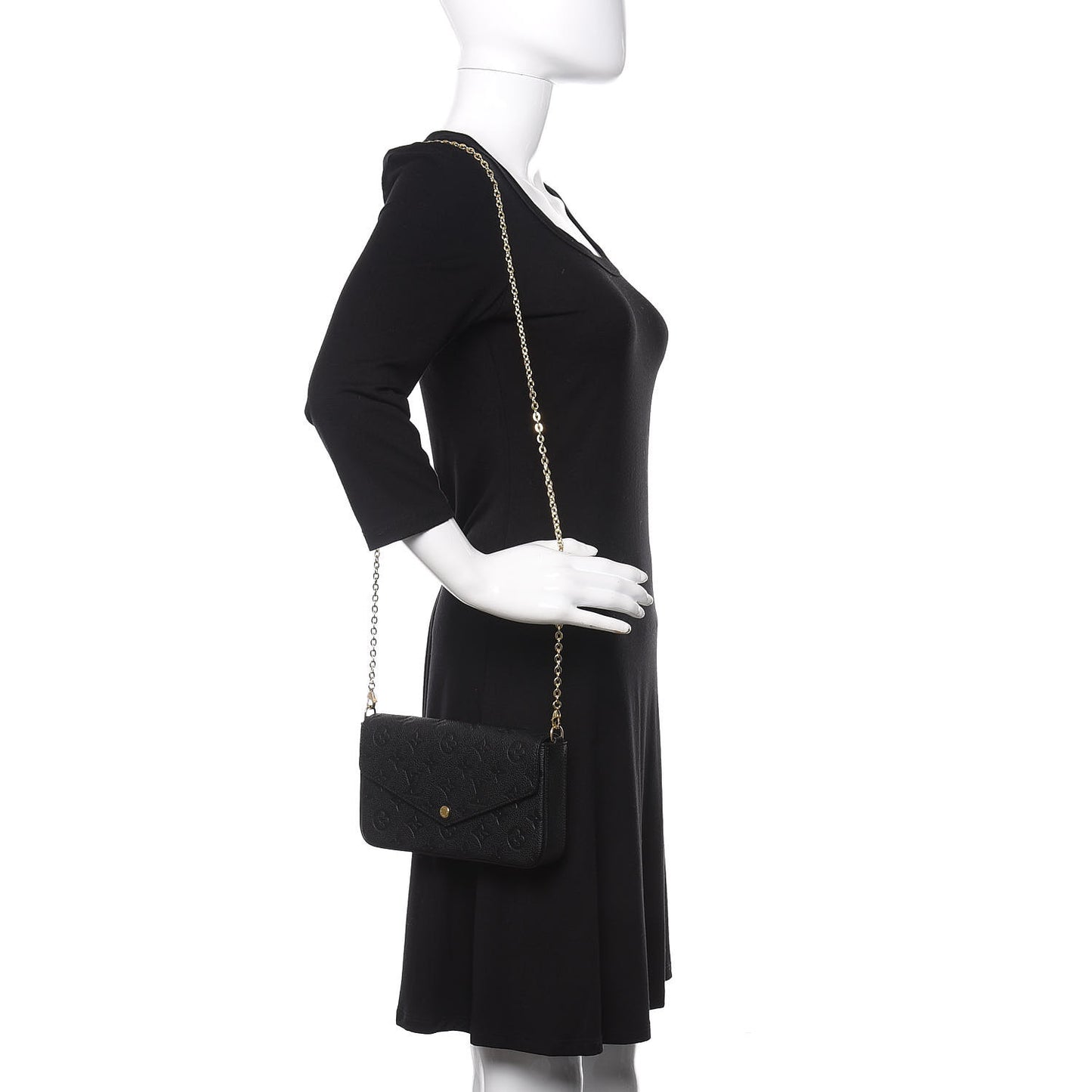 Empreinte Pochette Felicie Chain Wallet Black