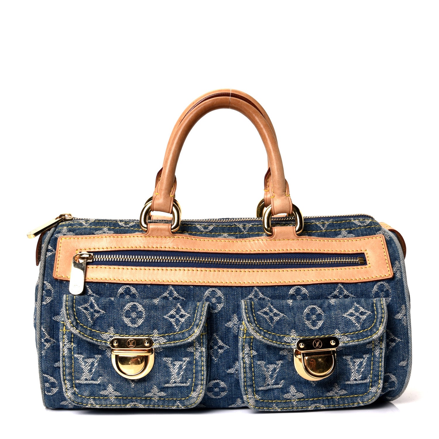 Louis Vuitton Monogram Denim Neo Speedy Blue 1 of 4