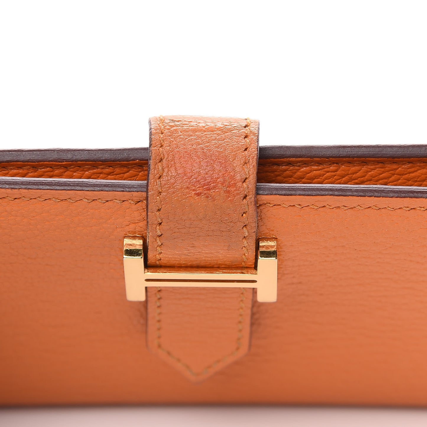 Chevre Mysore Bearn Card Holder Wallet Orange