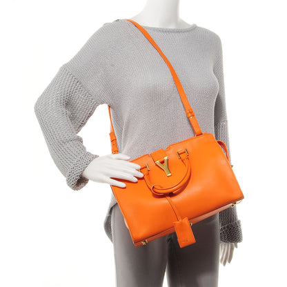 Saint Laurent Leather Small Classic Y Cabas Orange 2 of 9