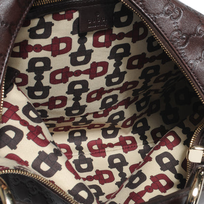 Gucci Guccissima Medium Horsebit Chain Hobo Brown 5 of 7