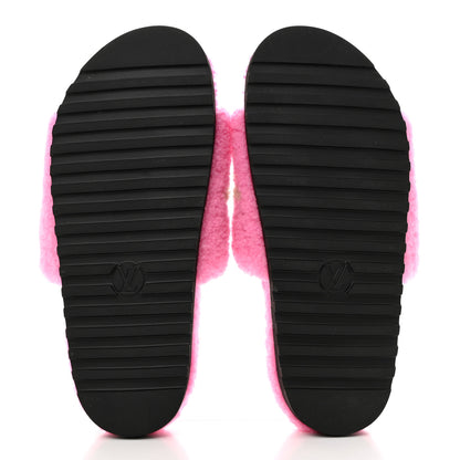 Louis Vuitton Shearling Paseo Flat Comfort Mule 40 Pink 5 of 9