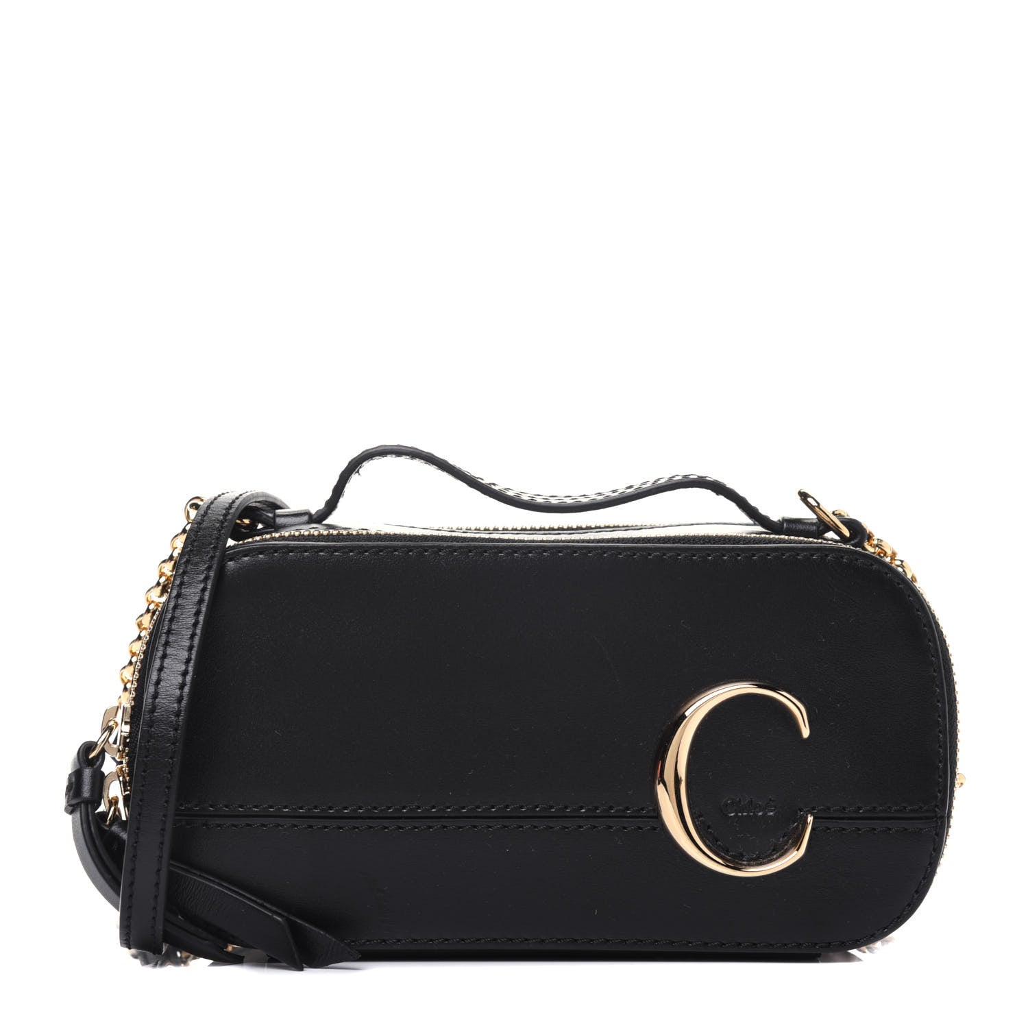 Chloe Calfskin Mini C Vanity Bag Black 1 of 14