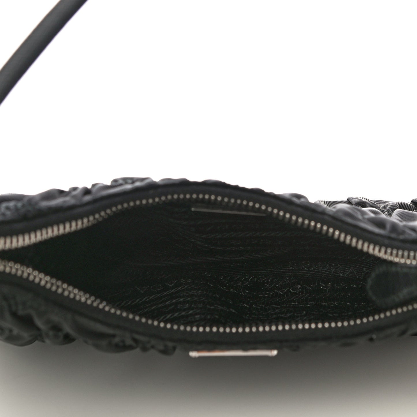 Tessuto Nylon Gaufre Shoulder Bag Black
