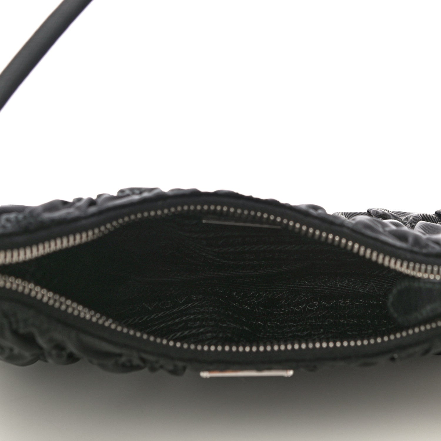Prada Tessuto Nylon Gaufre Shoulder Bag Black 5 of 10