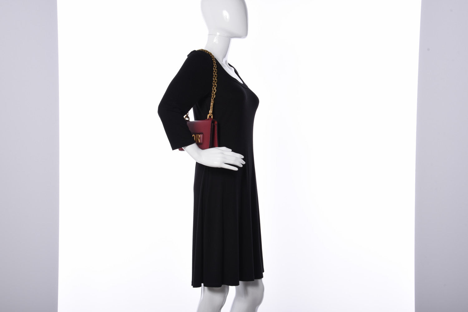 Christian Dior Calfskin Mini J'Adior Chain Flap Bag Red 5 of 18