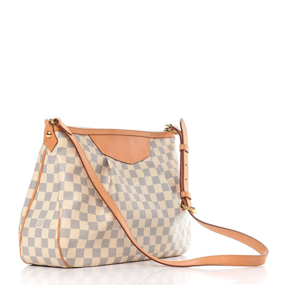 Louis Vuitton Damier Azur Siracusa MM 3 of 9