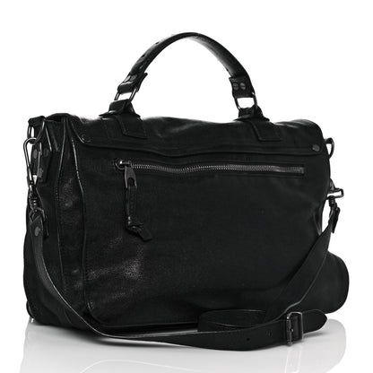 Proenza Schouler Lambskin Fringe Medium PS1 Satchel Black 3 of 21