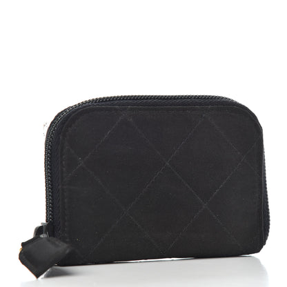 Prada Tessuto Nylon Quilted Compact Zip Around Wallet Black 3 of 7