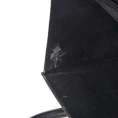 Celine Crocodile Embossed Calfskin Medium Phantom Luggage Black 7 of 11