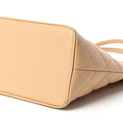 Chanel Caviar Quilted Medallion Tote Beige 7 of 15