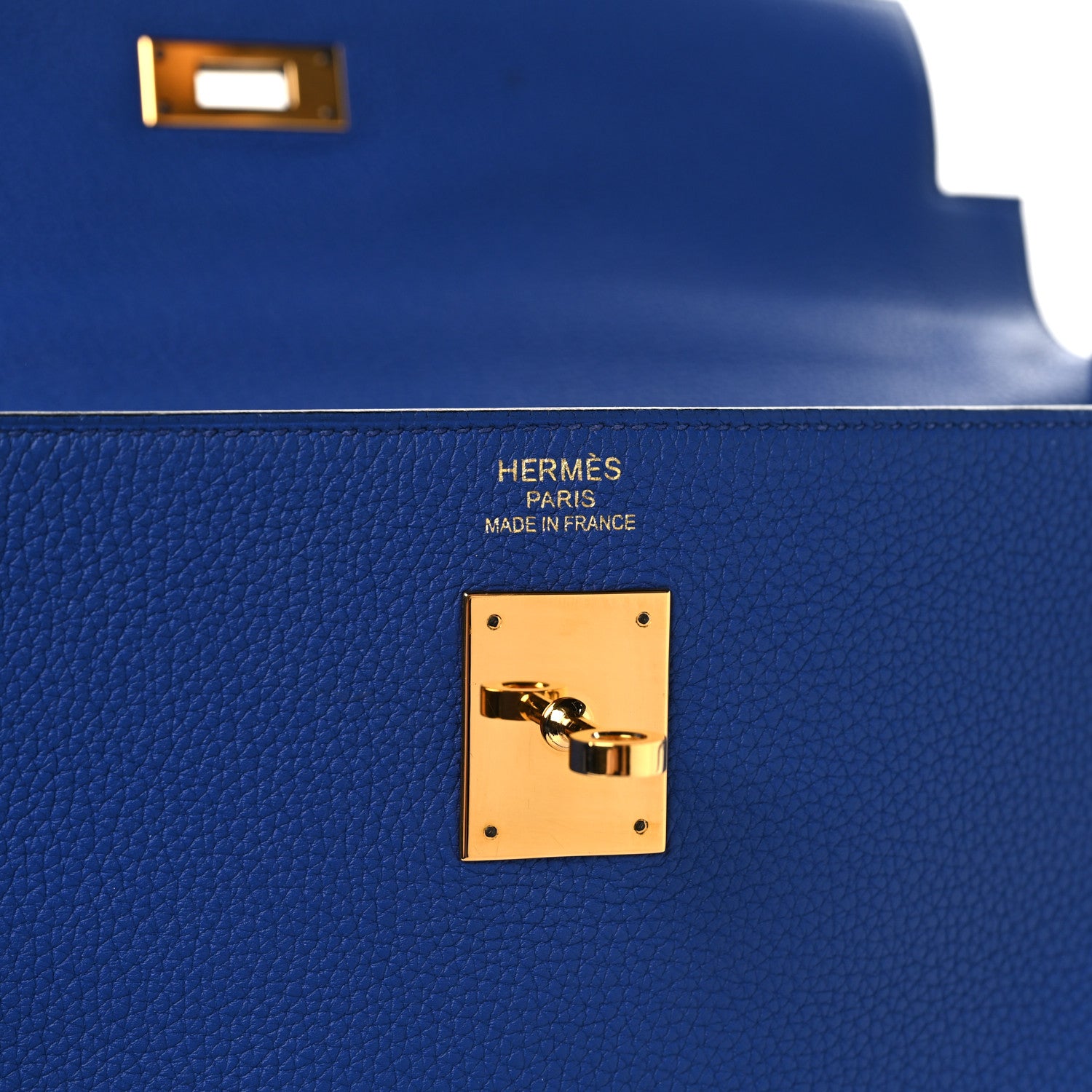 Hermes Togo Kelly Retourne 35 Bleu Electrique 6 of 12