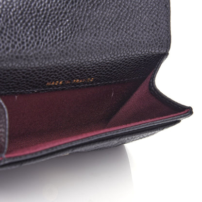 Chanel Caviar Quilted Flap Card Holder Wallet Black 5 of 9