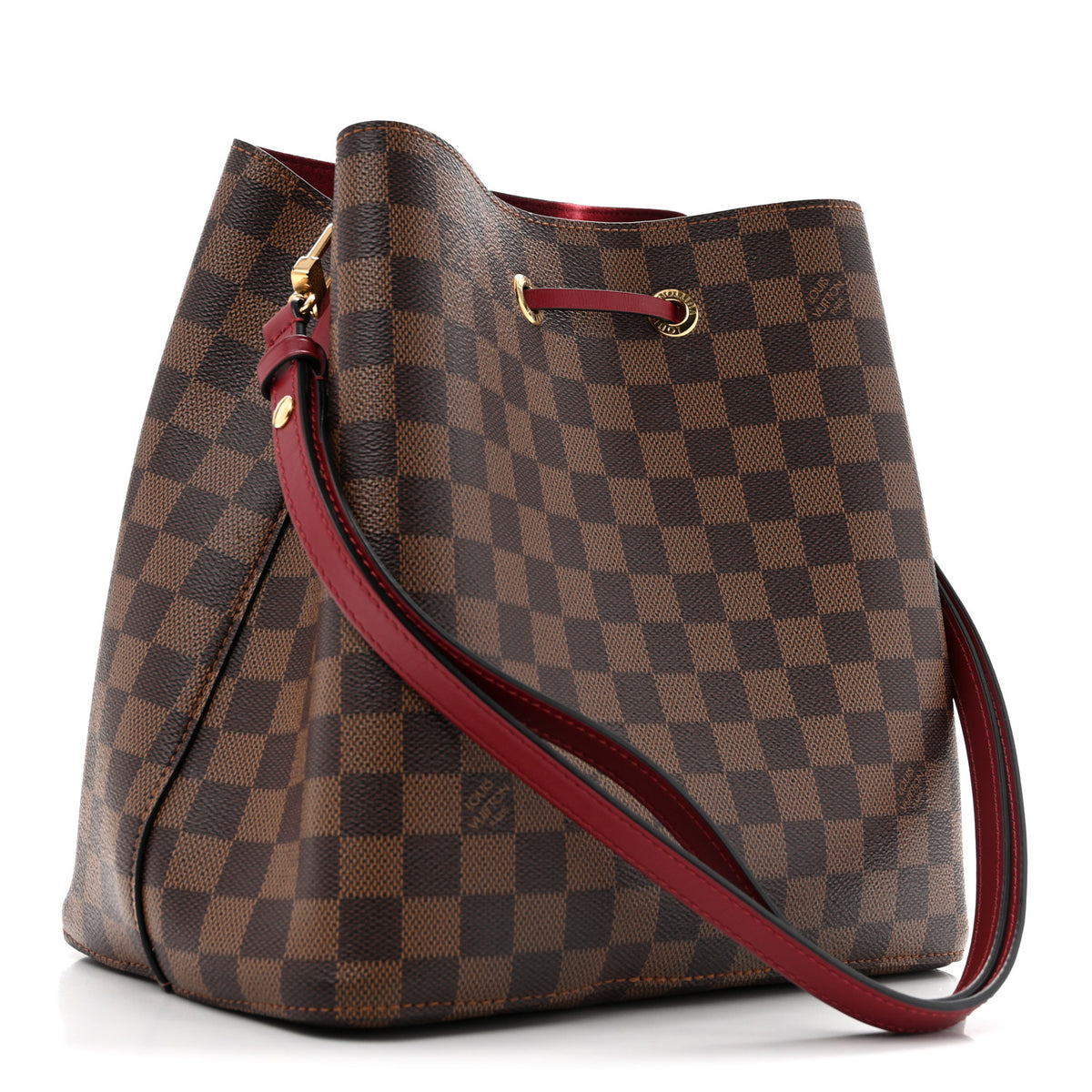 Damier Ebene Neonoe MM Cherry Berry