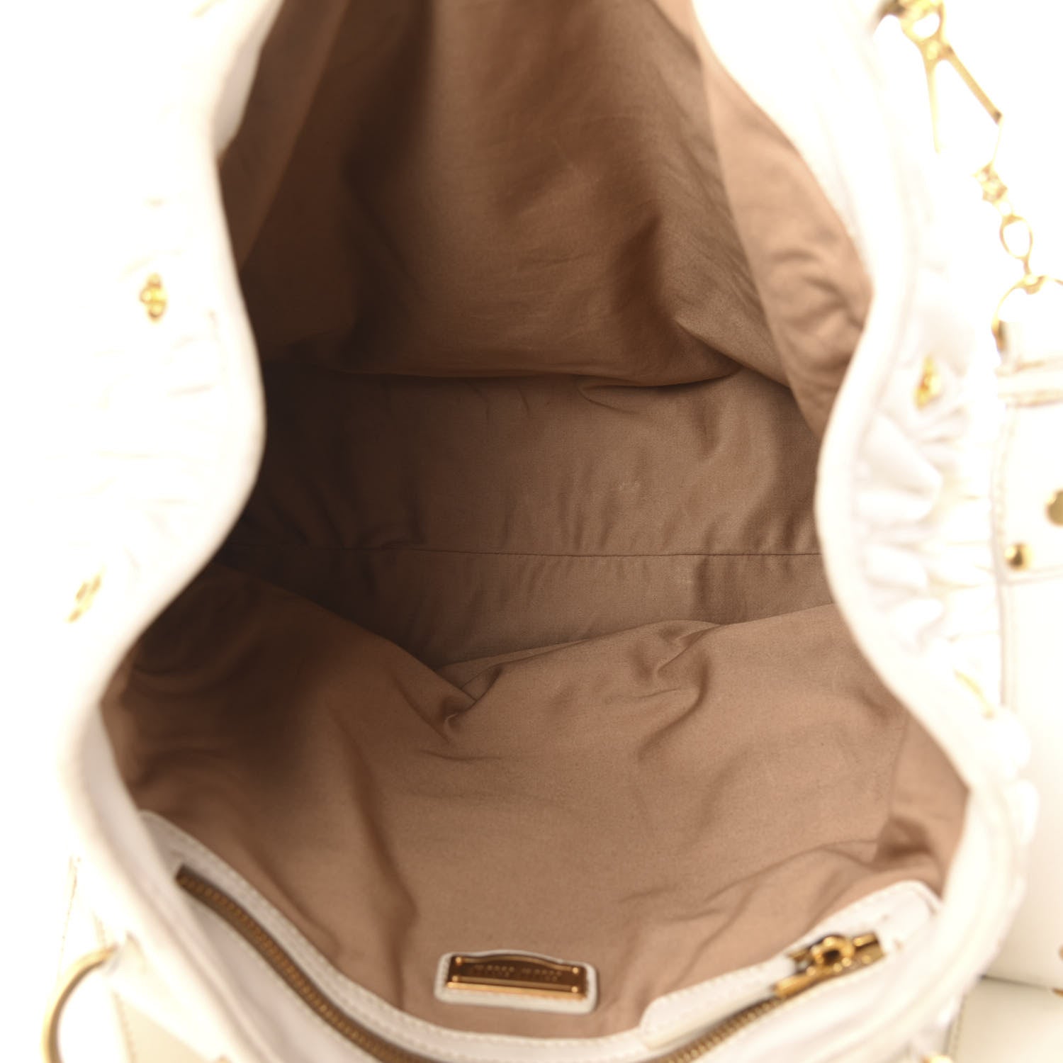 Miu Miu Nappa Matelasse Satchel Bianco 6 of 14