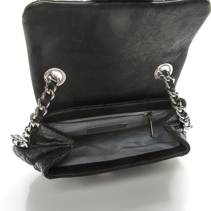 Chanel Washed Lambskin Quilted Mini Chain Around Flap Black 5 of 7